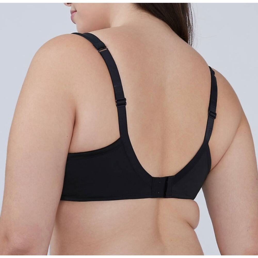 Cacique Lightly Lined T Shirt No Wire Bra Size 44DDD Black - Picture 3 of 8